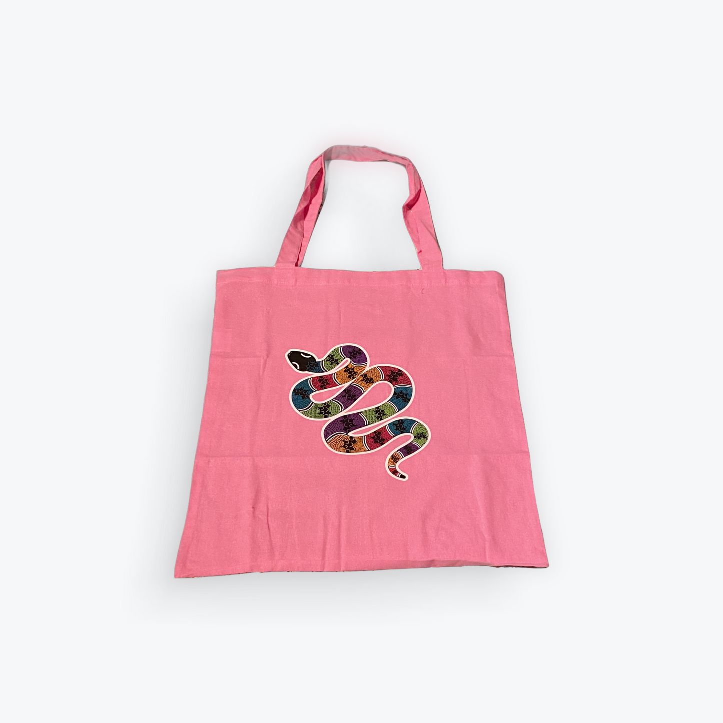 Rainbow Snake Tote Bags