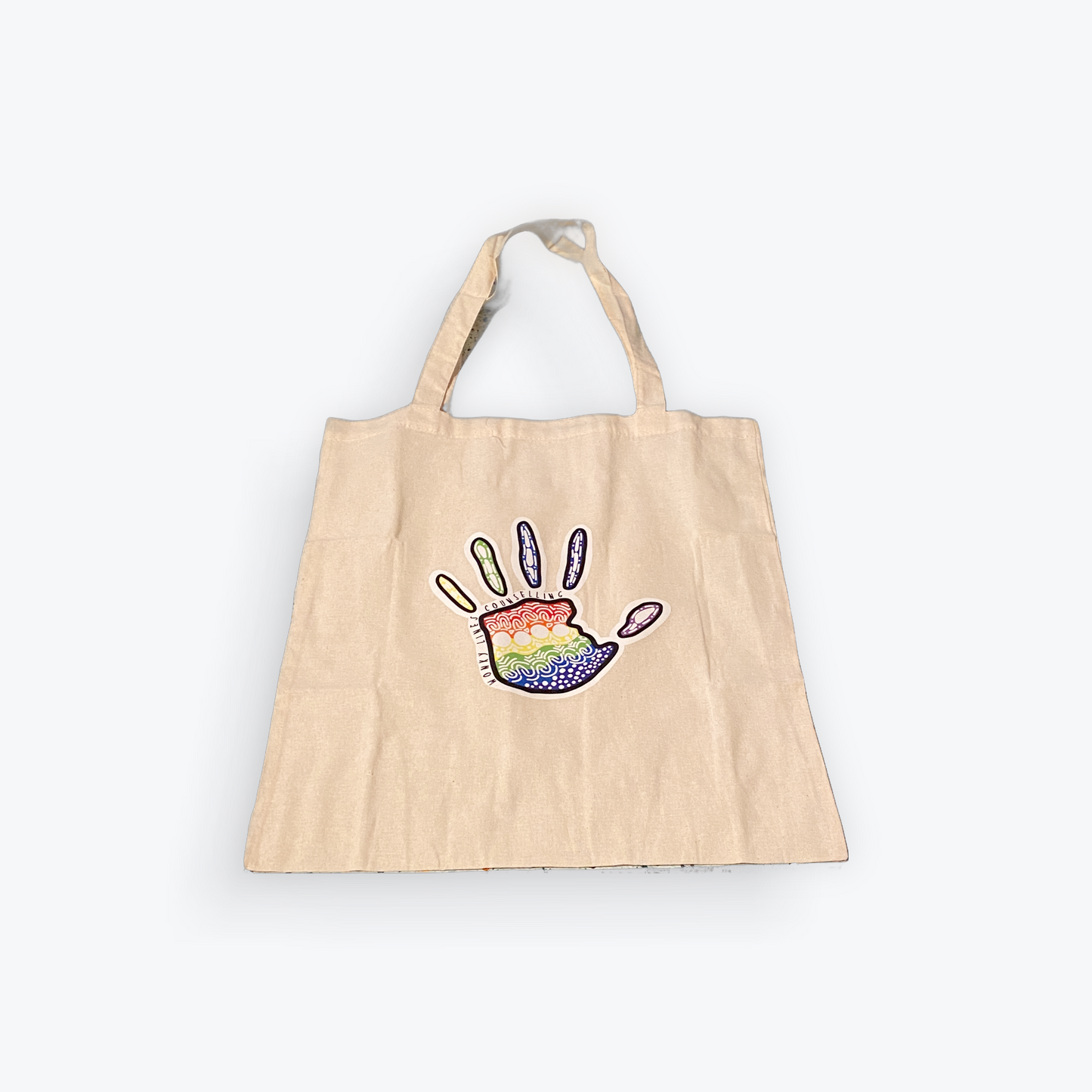 Rainbow Hand Tote Bags