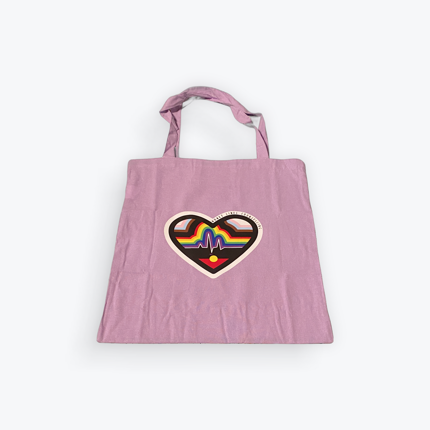 LGBTQ+ Heartbeat Tote Bags