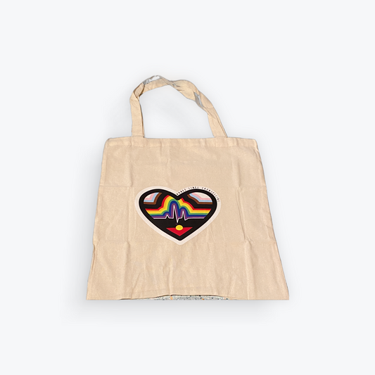 LGBTQ+ Heartbeat Tote Bags