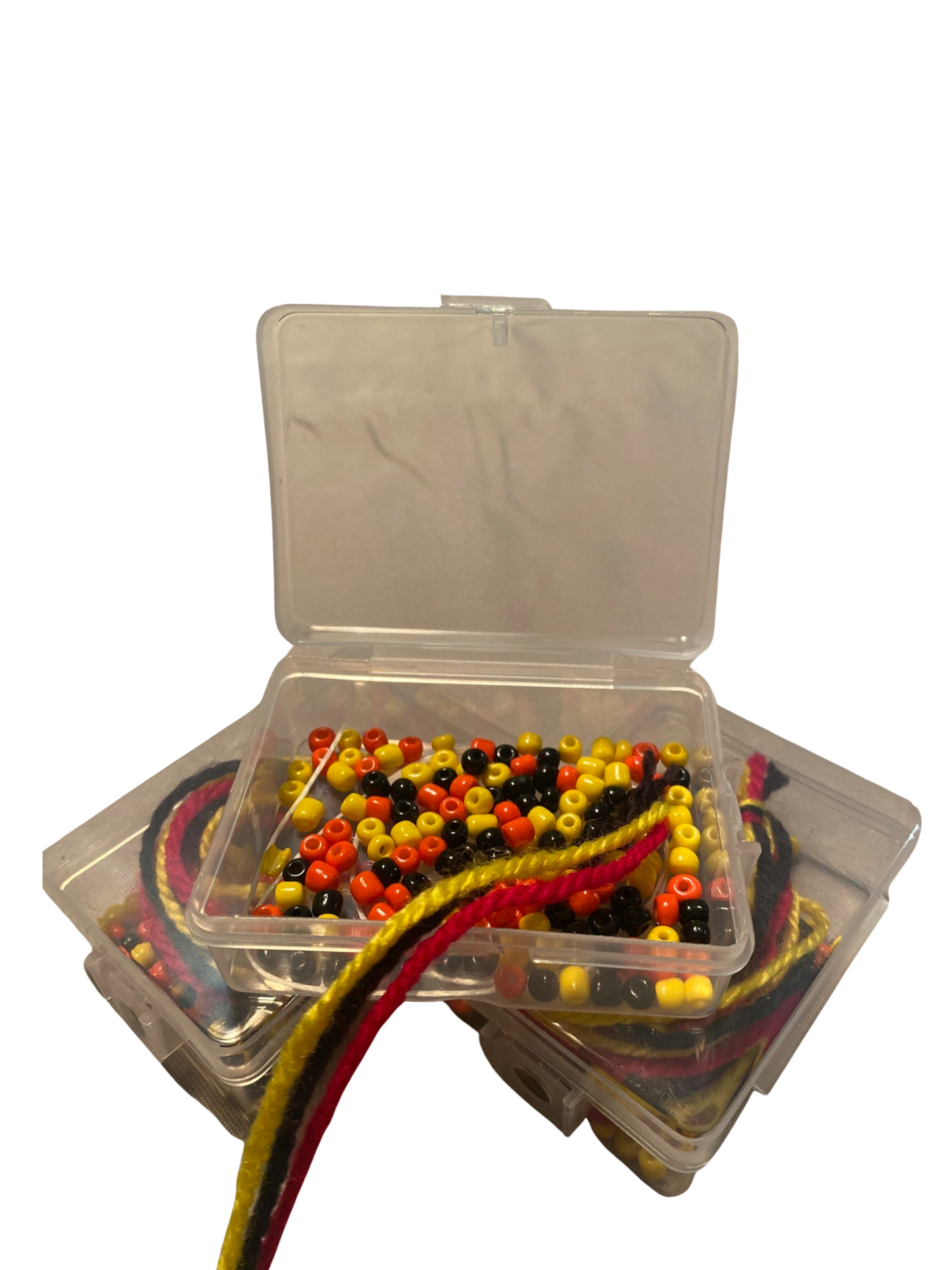 Black, Yellow and Red - Bead and Braid Kit (Aboriginal Flag Colours)