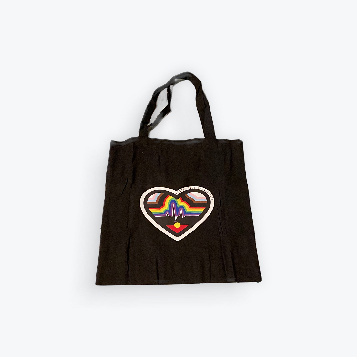 LGBTQ+ Heartbeat Tote Bags