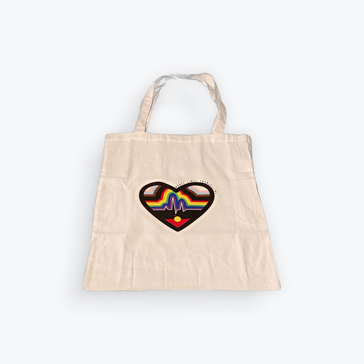 LGBTQ+ Heartbeat Tote Bags