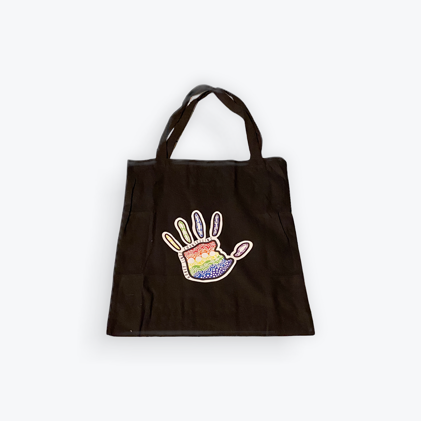 Rainbow Hand Tote Bags